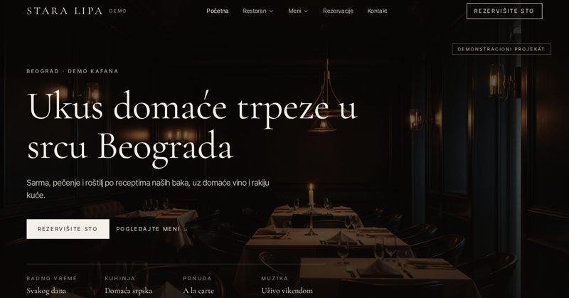 Stara Lipa — Restoran